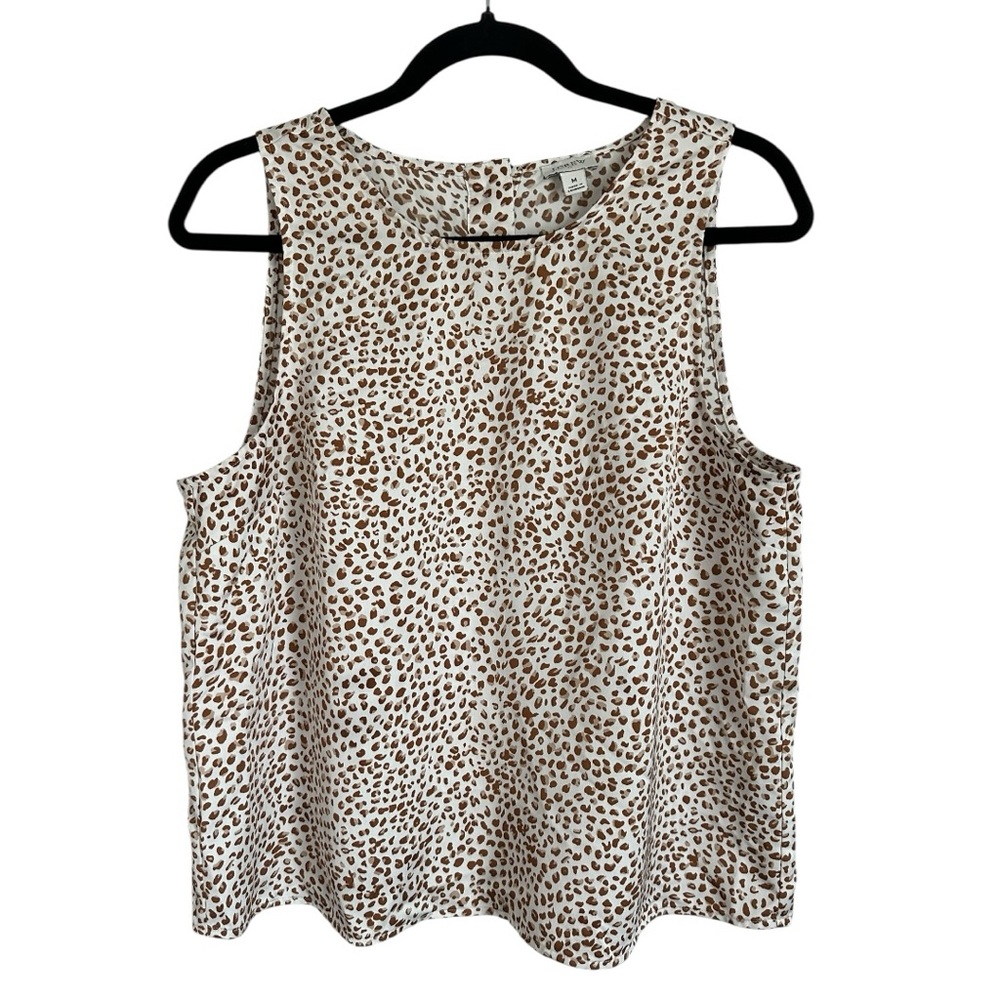 J Crew Leopard Print Sleeveless Top